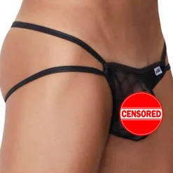 CandyMan Jockstraps|Strings-String Jock Mesh Noir