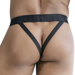 CandyMan Strings-String Jock Mesh Noir