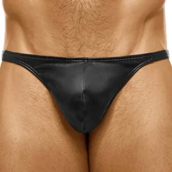 Modus Vivendi Strings-String Leather Simili-Cuir Noir