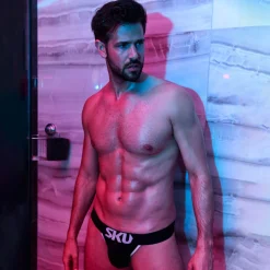 SKU Strings-String Logo Coton Noir