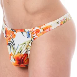 SKU Strings|Poche Ergonomique-String Microfibre Tropical Summer Blanc