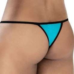 CUT4MEN Strings-String Mini Kini SP4NDEX GLOW Mesh Turquoise