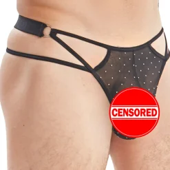 Sexy Boy Strings-String Night Glow Noir