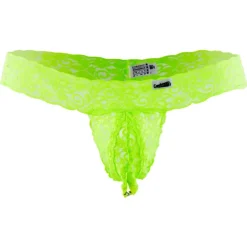 CandyMan Strings-String Peek A Boo Citron Vert