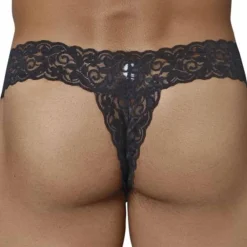 CandyMan Strings-String Peek A Boo Noir