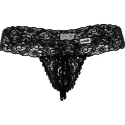 CandyMan Strings-String Peek A Boo Noir