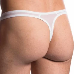 Manstore Strings|Sous-Vêtements Push Up-String Push Up M101 Blanc