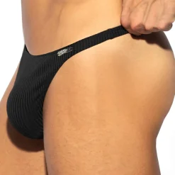 ES Collection Strings-String Recycled Rib Noir