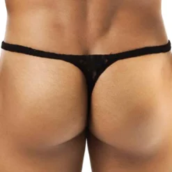 Joe Snyder Strings|Sous-Vêtements Push Up-String Rio Dentelle Noir