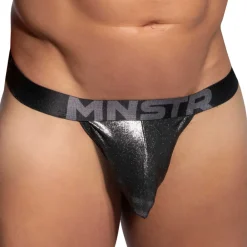 Manstore Strings-String Sans Ficelle Bungee Pouch M2485 Noir