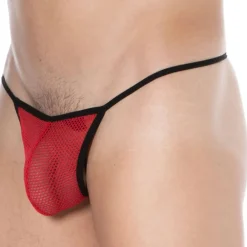 Doreanse Strings-String Sexy Mesh Rouge