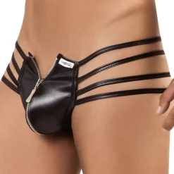 CandyMan Strings-String Spider Zip Noir