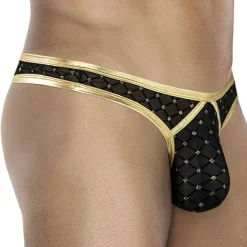 CUT4MEN Strings-String Support R4VAGE Noir - Or