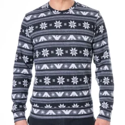 Emporio Armani Tenues D'Intérieur-Tenue d'Intérieur Holidays Jacquard Bleu