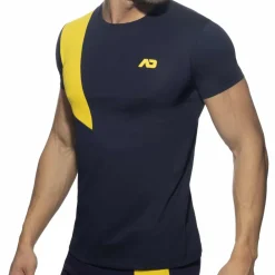 Addicted T-Shirts-T-Shirt AD Coton Bleu Marine