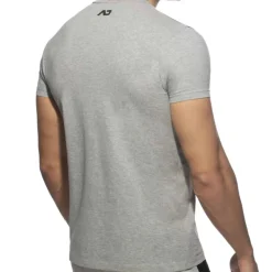 Addicted T-Shirts-T-Shirt AD Coton Gris Chiné
