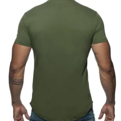 Addicted T-Shirts-T-Shirt Basic U-Neck Kaki
