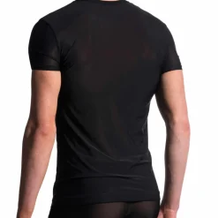 Manstore Tenues Sexy|T-Shirts-T-Shirt Col V M101 Noir