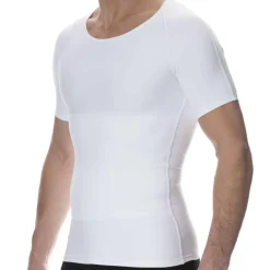 SKU Ventre Plat|T-Shirts-T-Shirt Compression Ferme Blanc