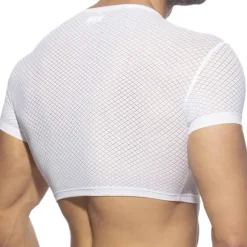 Addicted Tenues Sexy|T-Shirts-T-Shirt Crop Fantasy Diamond Blanc