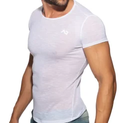 Addicted T-Shirts-T-Shirt Flame Blanc