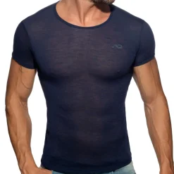 Addicted T-Shirts-T-Shirt Flame Bleu Marine