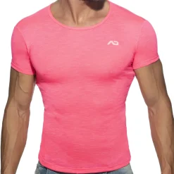 Addicted T-Shirts-T-Shirt Flame Rose Fluo