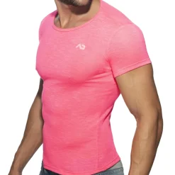 Addicted T-Shirts-T-Shirt Flame Rose Fluo