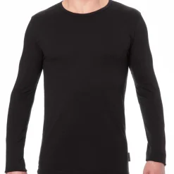 Bikkembergs T-Shirts-T-Shirt Manches Longues Coton Noir