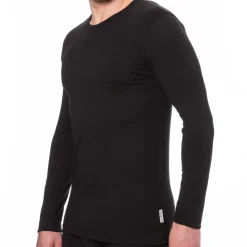 Bikkembergs T-Shirts-T-Shirt Manches Longues Coton Noir
