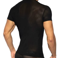 ES Collection Tenues Sexy|T-Shirts-T-Shirt Net Noir