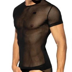 ES Collection Tenues Sexy|T-Shirts-T-Shirt Plumetti Noir