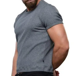 Andrew Christian T-Shirts-T-Shirt Shorty Chic Anthracite