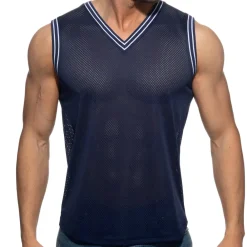 Addicted T-Shirts-T-Shirt Slam Mesh Bleu Marine
