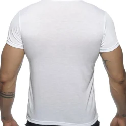 Addicted T-Shirts-T-Shirt V-Neck Basic Blanc
