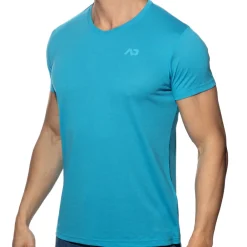 Addicted T-Shirts-T-Shirt V-Neck Basic Turquoise