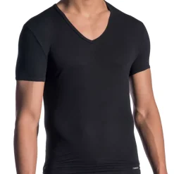 Olaf Benz Tenues Sexy|T-Shirts-T-Shirt V-Neck RED 0965 Noir