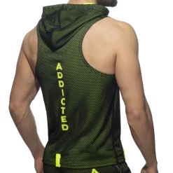 Addicted Sweatshirts / Vestes-Veste à Capuche Sans Manche Loop Mesh Noire