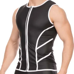 Barcode Sweatshirts / Vestes-Veste Biker Robin Noir - Blanc