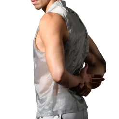 Andrew Christian Sweatshirts / Vestes-Veste Harnais Capsule Naked Truth Grise